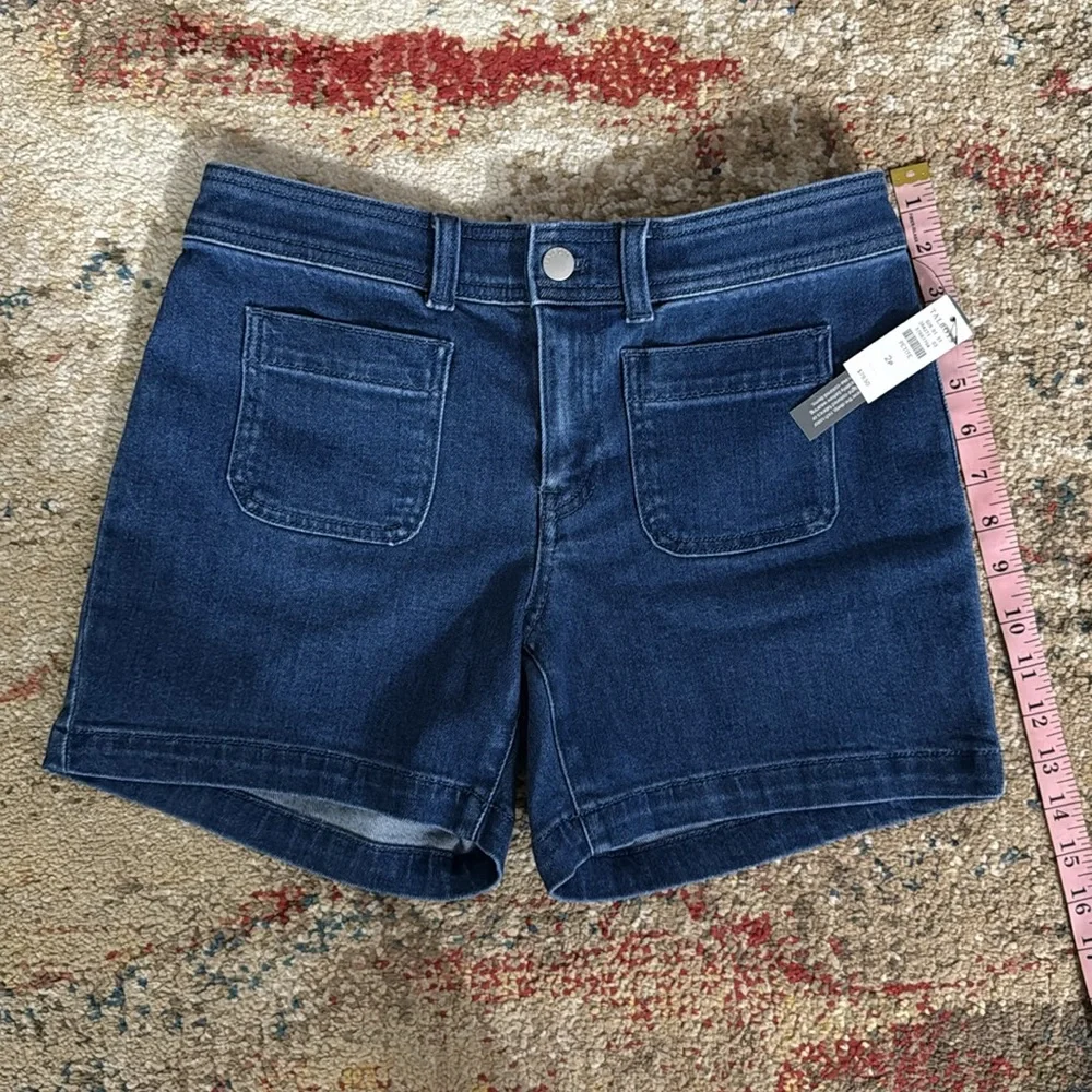 Talbots Petite Blue Denim Sailor Shorts